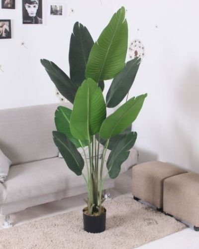 Artificial Banana Palm Floor Plant in Pot