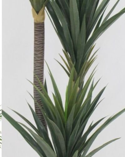 Artificial Triple-Trunk Yucca Palm Floor Plant in Pot