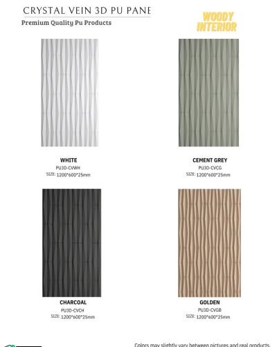 Crystal Vein 3D PU Wall Panel Series