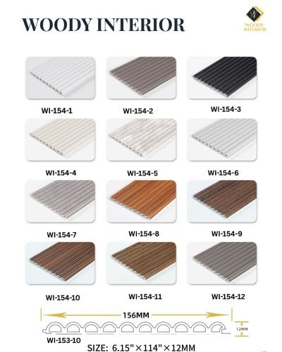 WPC Fluted Wall Panels (WI-154 Series)