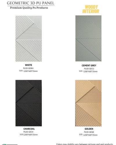 Geometric 3D PU Wall Panel Series