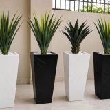 Modern Geometric Tall Tapered Planter