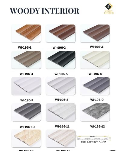 WPC Fluted Wall Panels (WI-196 Series)