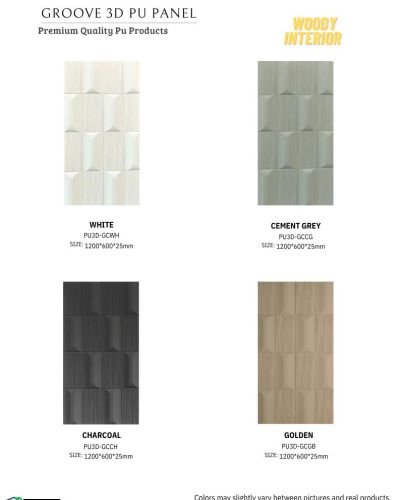 Groove 3D PU Wall Panel Series
