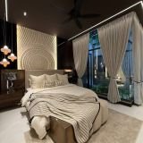 Luxury Corner Bedroom Curtains & Sheer Drapes